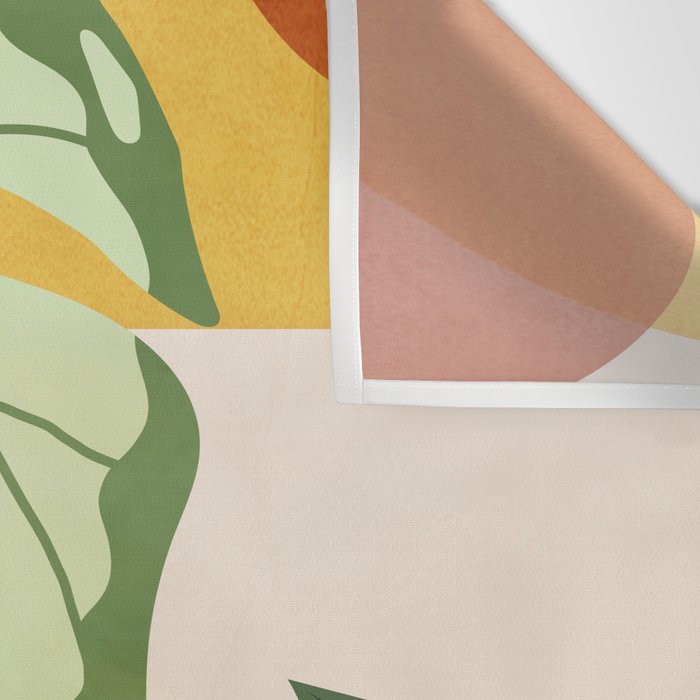 Tropical Garden Leaves 01 Wall Tapestry Gallery Image 3