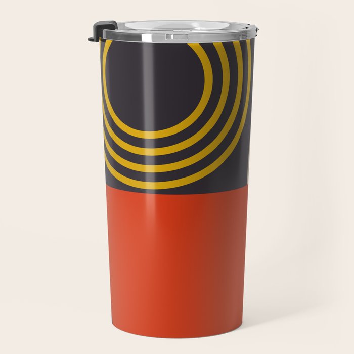 mid century bauhaus geometry large  1 Travel Mug Gallery Image 3