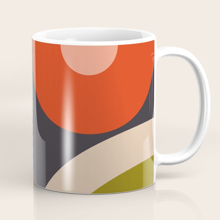 mid century bauhaus geometry large  1 Coffee Mug Gallery Image 1