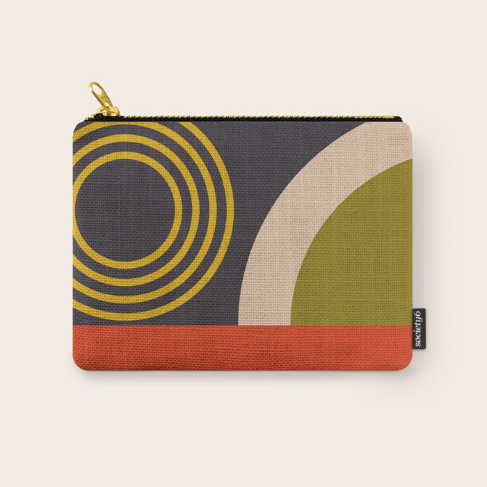 mid century bauhaus geometry large  1 Carry All Pouch Gallery Image 1