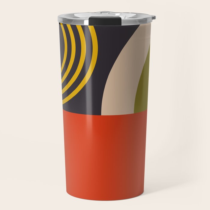 mid century bauhaus geometry large  1 Travel Mug Gallery Image 1
