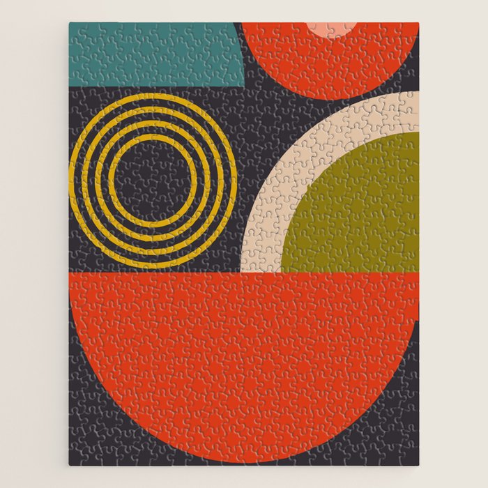 mid century bauhaus geometry large  1 Jigsaw Puzzle Gallery Image 1