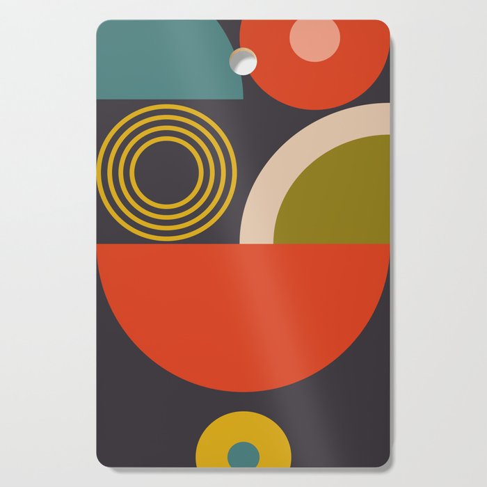 mid century bauhaus geometry large  1 Cutting Board Gallery Image 1