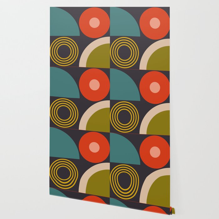 mid century bauhaus geometry large  1 Wallpaper Gallery Image 2