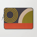 mid century bauhaus geometry large  1 Laptop Sleeve Gallery Image 1