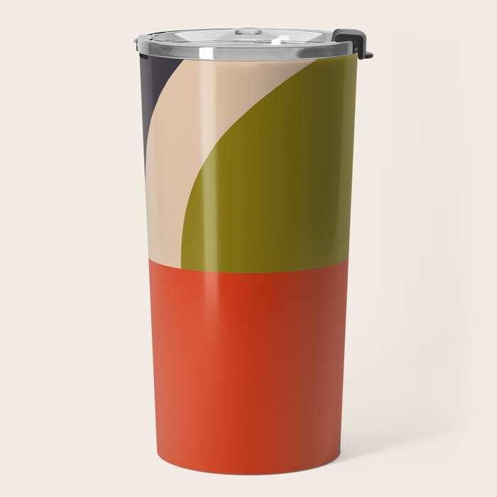 mid century bauhaus geometry large  1 Travel Mug Gallery Image 2