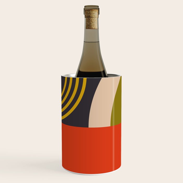 mid century bauhaus geometry large  1 Wine Chiller Gallery Image 1