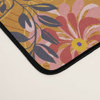 Art Nouveau floral pattern with lines - Honey Desk Mat Gallery Image 4