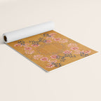 Art Nouveau floral pattern with lines - Honey Yoga Mat Gallery Image 2