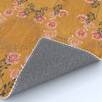 Art Nouveau floral pattern with lines - Honey Rug Gallery Image 4
