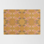 Art Nouveau floral pattern with lines - Honey Rug Gallery Image 2