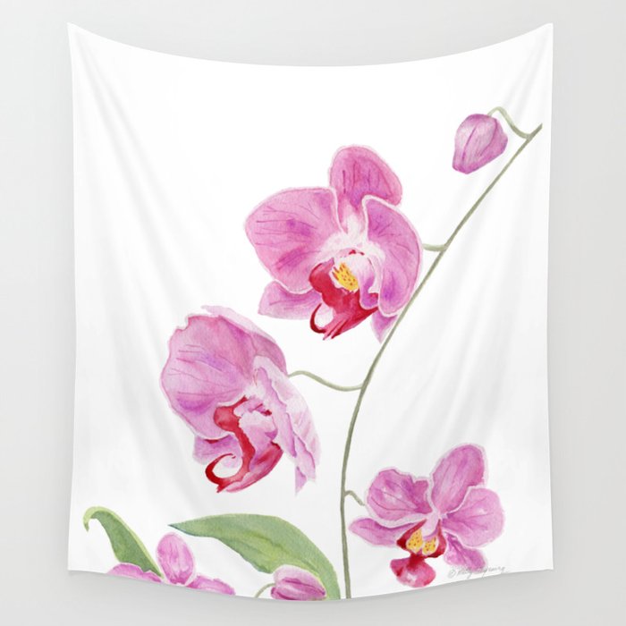 Orchid Wall Tapestry Gallery Image 4