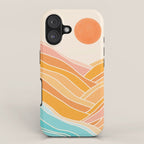 Adventure On The Horizon Abstract Landscape iPhone Case Gallery Image 1
