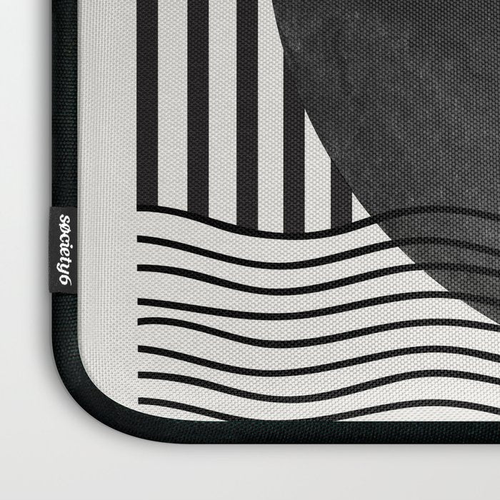 Abstract Modern Black Laptop Sleeve Gallery Image 3