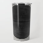 Abstract Modern Black Travel Mug Gallery Image 1