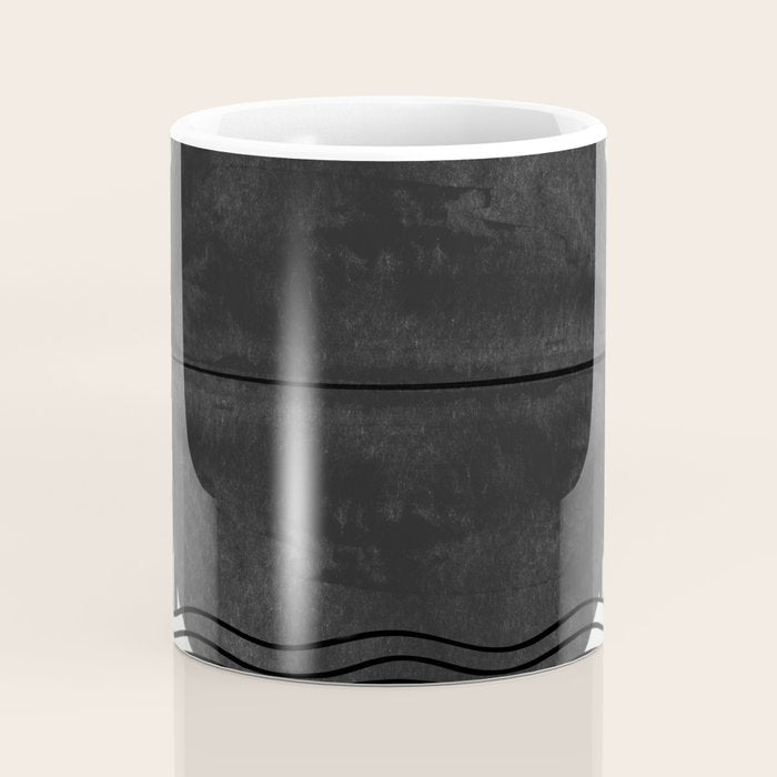 Abstract Modern Black Coffee Mug Gallery Image 4