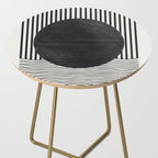 Abstract Modern Black Side Table Gallery Image 2