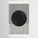 Abstract Modern Black Tablecloth Gallery Image 2