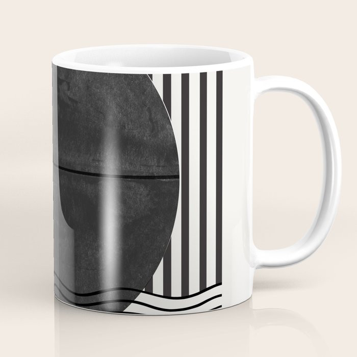 Abstract Modern Black Coffee Mug Gallery Image 1