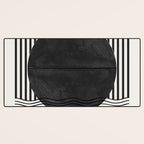 Abstract Modern Black Desk Mat Gallery Image 3