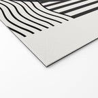 Abstract Modern Black Welcome Mat Gallery Image 2
