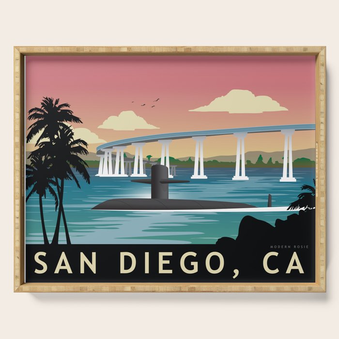 San Diego, CA - Submarine Homeport Serving Tray Gallery Image 1