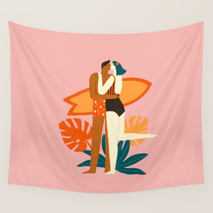The kiss Wall Tapestry Gallery Image 4