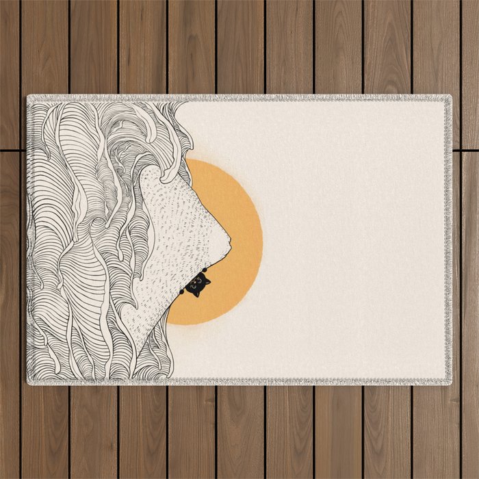 Good Morning Meow 1 Outdoor Rug Gallery Image 1