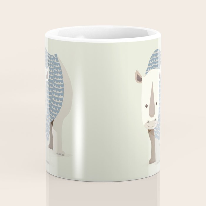 Whimsical Rhinoceros Coffee Mug Gallery Image 4