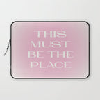 This Must Be The Place Pink Gradient Laptop Sleeve Gallery Image 1