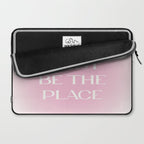 This Must Be The Place Pink Gradient Laptop Sleeve Gallery Image 2