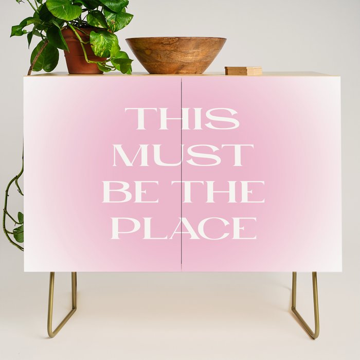 This Must Be The Place Pink Gradient Credenza Gallery Image 1