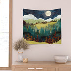 Autumn Moon Wall Tapestry Gallery Image 2
