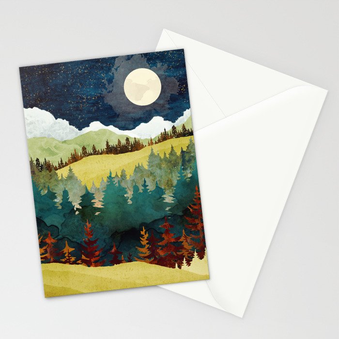 Autumn Moon Stationery Card Gallery Image 2