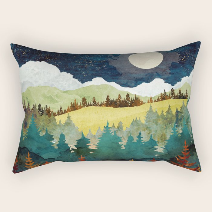 Autumn Moon Rectangular Pillow Gallery Image 1