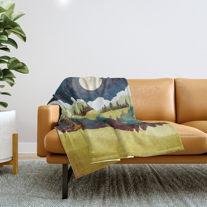 Autumn Moon Throw Blanket Gallery Image 1