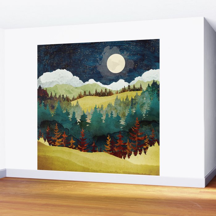 Autumn Moon Wall Mural Gallery Image 2