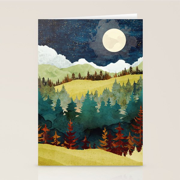 Autumn Moon Stationery Card Gallery Image 1