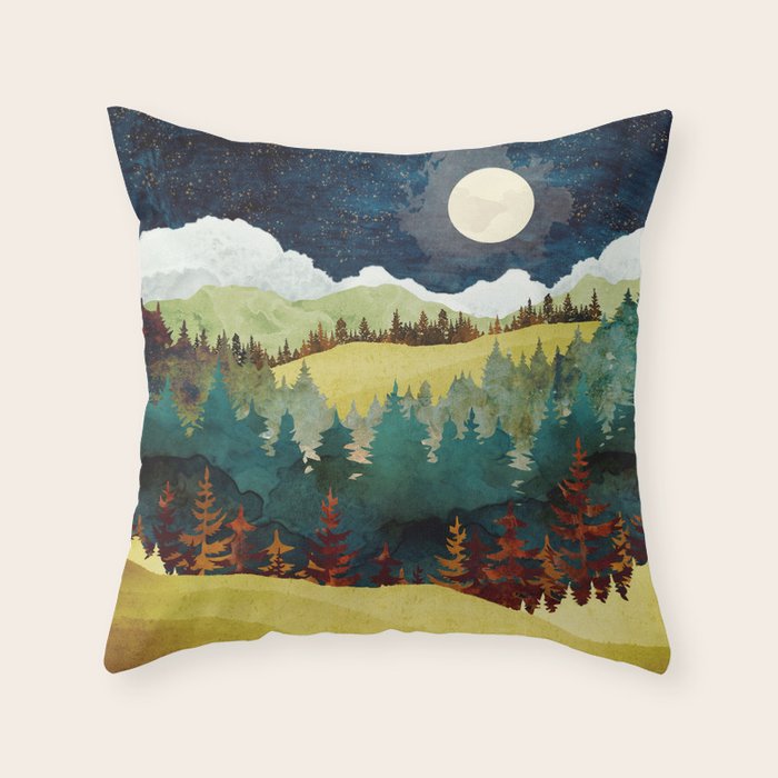 Autumn Moon Throw Pillow Gallery Image 6