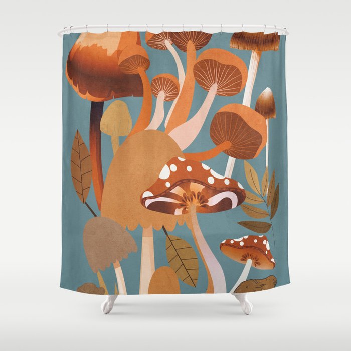 Mushrooms 3 Shower Curtain Gallery Image 1