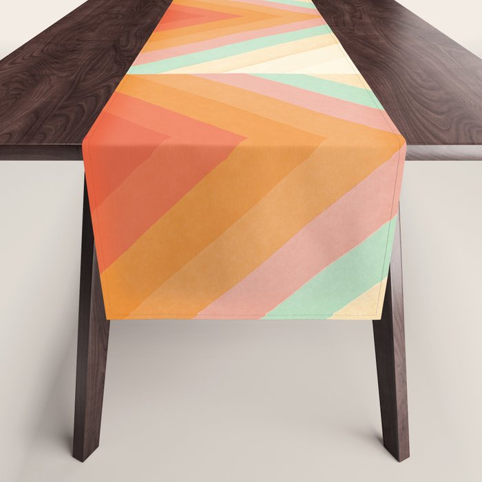 Rainbow Chevrons Table Runner Gallery Image 1