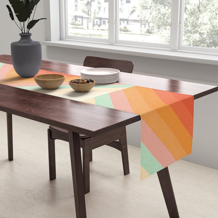 Rainbow Chevrons Table Runner Gallery Image 2