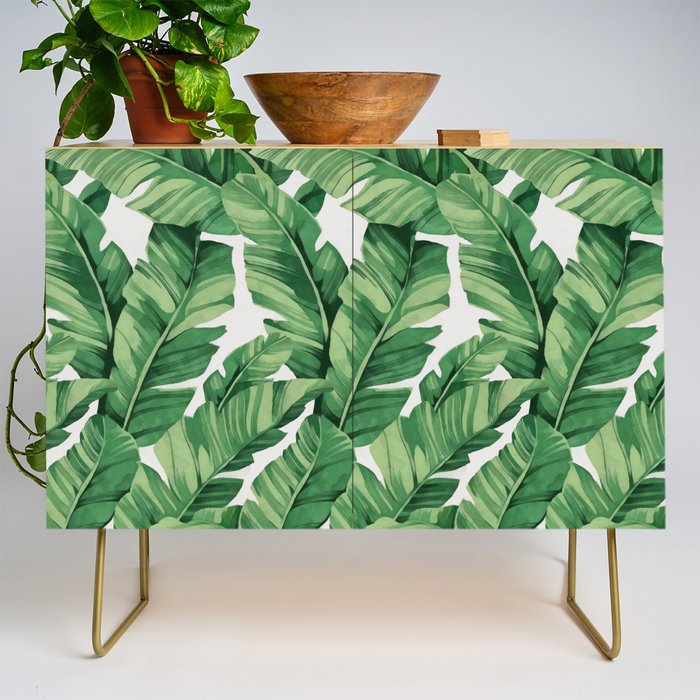 Tropical banana leaves VI Credenza Gallery Image 1