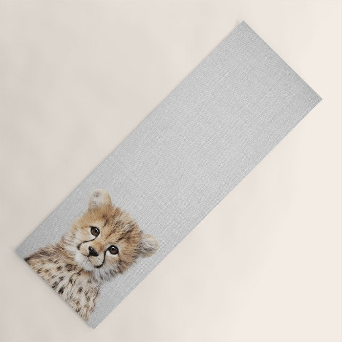 Baby Cheetah - Colorful Yoga Mat Gallery Image 1