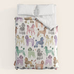 Poodles by Veronique de Jong Duvet Cover Gallery Image 6