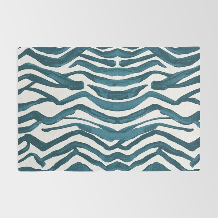Zebra Print - Teal Palette Rug Gallery Image 2