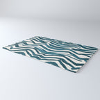 Zebra Print - Teal Palette Rug Gallery Image 3