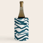 Zebra Print - Teal Palette Wine Chiller Gallery Image 2