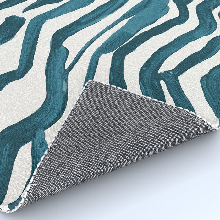 Zebra Print - Teal Palette Rug Gallery Image 4