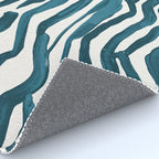 Zebra Print - Teal Palette Rug Gallery Image 4